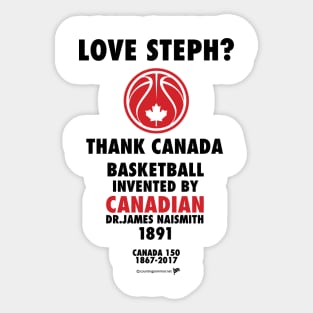 Canada150 Basketball/Steph Sticker